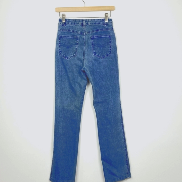 Y2K stretch Pipping with bling Jeans - Picture 5 of 9